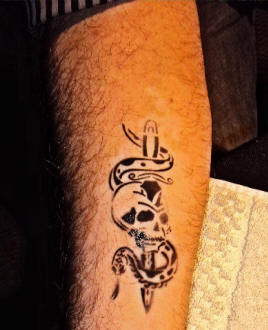 Skull tattoo for that Pirate Party